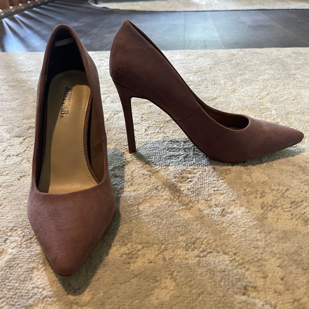 Suede Heels